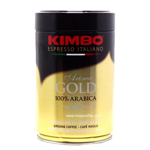 킴보 아로마골드 아라비카100% 분쇄커피 캔 250g