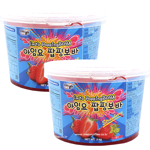 아임요 팝핑보바 딸기 2kg 2개세트