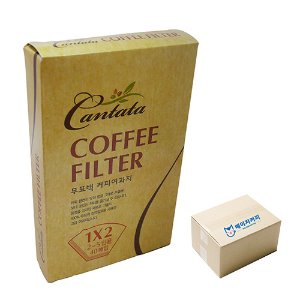 칸타타 커피필터 무표백 커피 여과지 40매입 1x2 1박스 20개