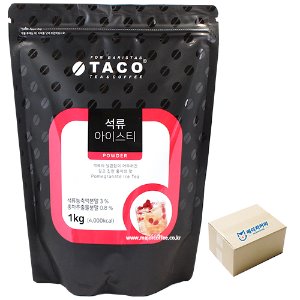 타코 석류 아이스티 리필 파우더1kg 1박스 12개